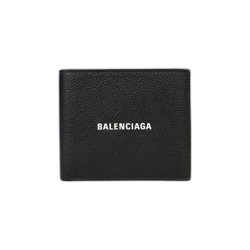 Balenciaga Logo Bifold Wallet 'Black/L White'