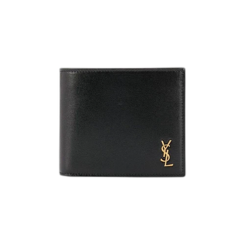 Saint Laurent Logo Bi-Fold Wallet With Coin Pouch 'Black'