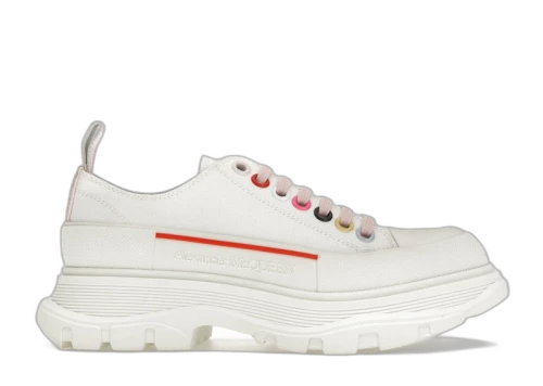 Alexander McQueen Tread Slick Low Lace Up White Multi (Women's)