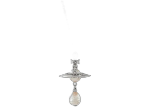 Vivienne Westwood Women's Aleksa Pendant Platinum/Creamrose Pearl/Crystal Cry
