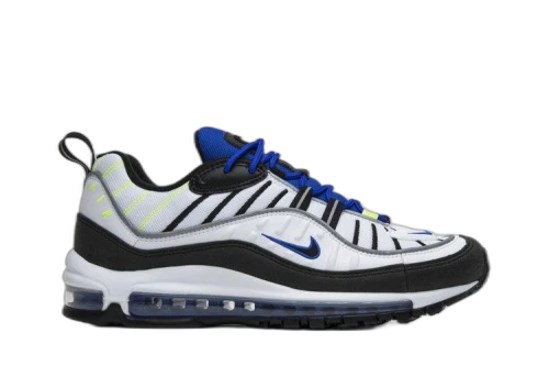 Nike Air Max 98 White Black Racer Blue