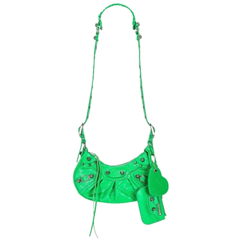 Balenciaga XS Le Cagole Shoulder Bag Vivid Green