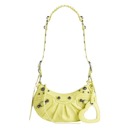 Balenciaga XS Le Cagole Shoulder Bag Lime