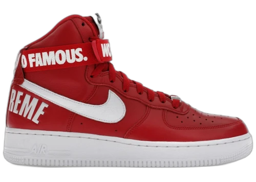 Nike Air Force 1 High Supreme World Famous Red