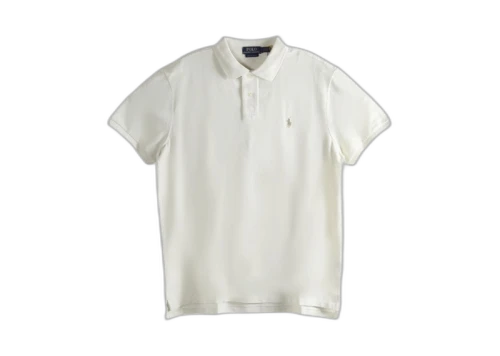 Polo Ralph Lauren Sleeve Mesh Polo Shirt Parchment Cream