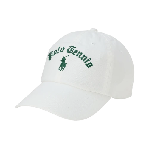 Polo Ralph Lauren Cotton Twill Polo Tennis Sport Cap Paper White