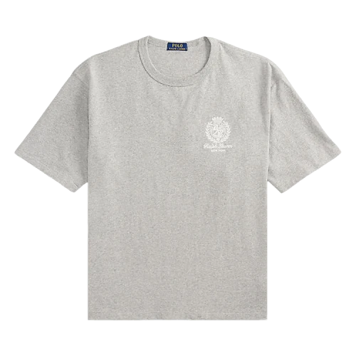 Polo Ralph Lauren Short-Sleeve Jersey Knit Tennis Graphic T-Shirt 'Andover Heather'