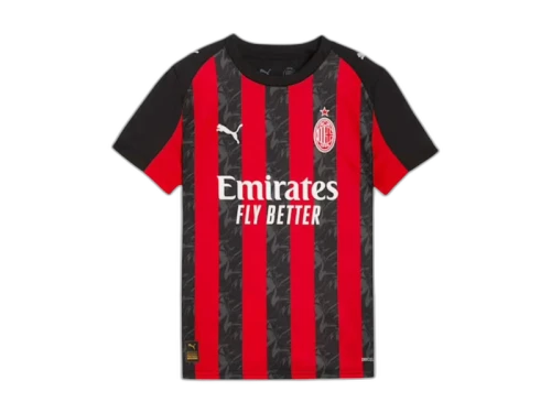 Puma Kids AC Milan '25/'26 Home Replica Jersey For All Time Red/Black