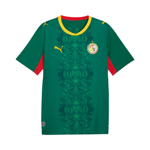 PUMA Senegal Away Jersey 'Wild Green PUMA Red'