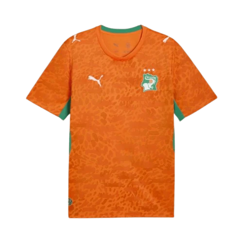 PUMA Côte d'Ivoire Home Jersey 'Rickie Orange Sport Green'