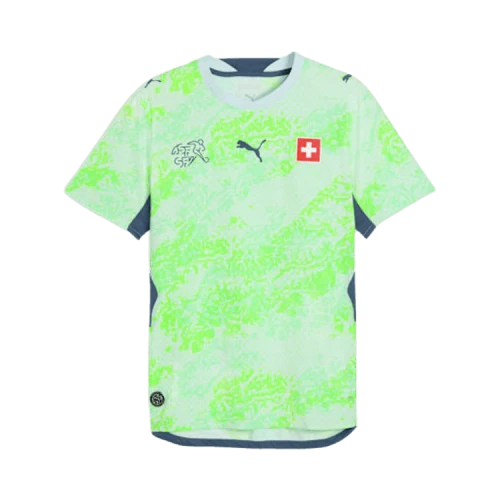Puma Switzerland 2026 Authentic Away Jersey 'Sea Glass-Dark Indigo'
