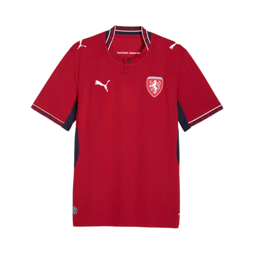 PUMA Czechia Home Jersey 'Dark Cherry PUMA Navy'
