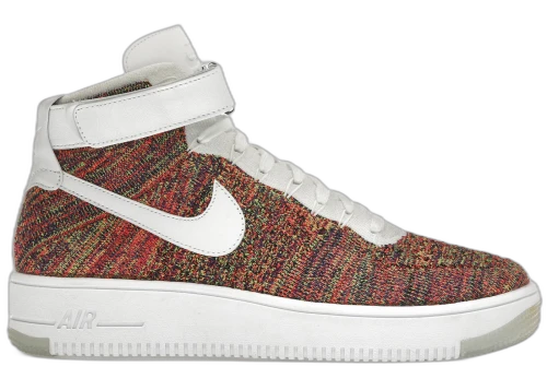 Nike Air Force 1 Mid Flyknit Multi-Color White