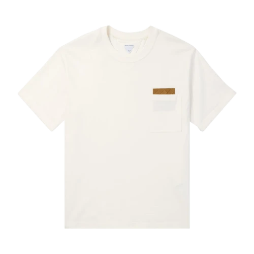 Bottega Veneta Short-Sleeve Crewneck T-Shirt 'Chalk'