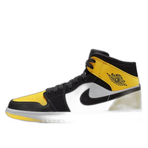 Jordan 1 Mid Yellow Toe Black