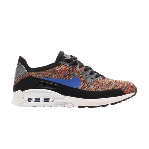 Nike Air Max 90 Ultra 2.0 Flyknit Black Medium Blue Cool Grey (Women's)