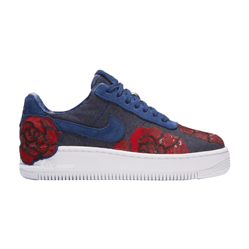 Nike Air Force 1 Upstep Low Denim Rose Blue (Women's)