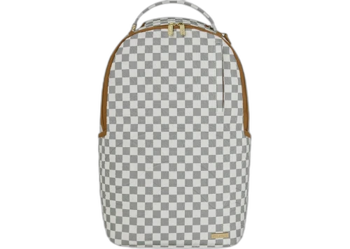 Sprayground Graff Embossed Cream Check DLXSV Backpack White/Grey