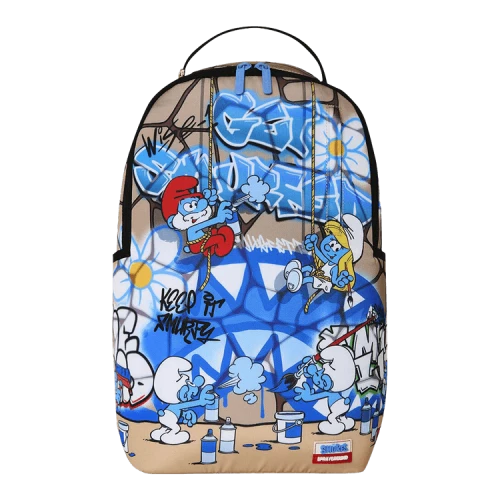 Sprayground Smurfs Art Party II Backpack Multicolor