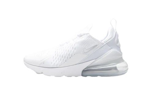 Nike Air Max 270 White Metallic Silver (GS)