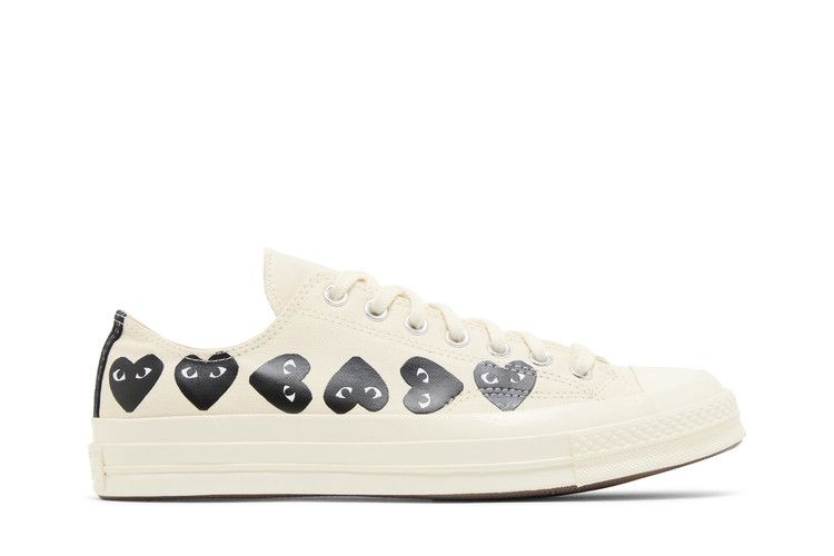 Converse Comme des Garçons PLAY x Chuck 70 Low 'Multi Heart - Milk Black'