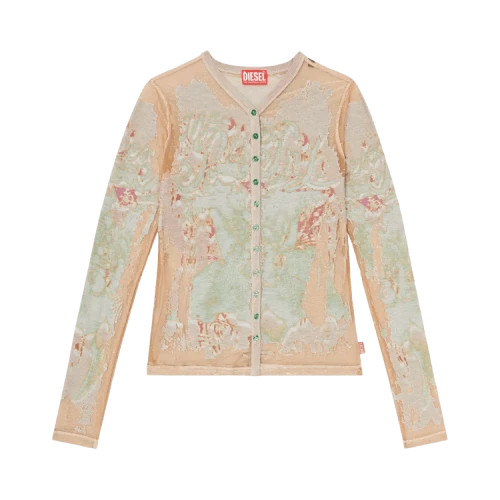 Diesel Women's T-Gabry Long Sleeves Top Multicolor