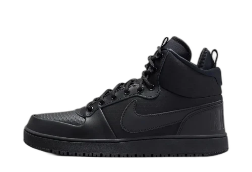 Nike Court Borough Mid Winter Triple Black