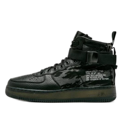 Nike SF Air Force 1 Mid Black Cargo Khaki