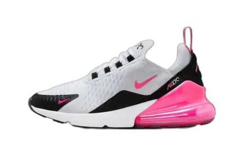 Nike Air Max 270 White Black Hyper Pink (Women's)