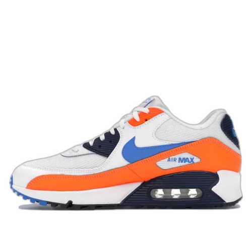 Nike Air Max 90 White Photo Blue Total Orange