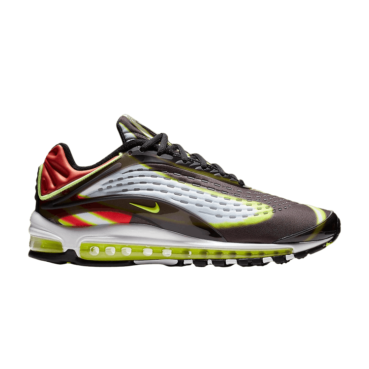 Nike Air Max Deluxe Black Volt Habanero Red