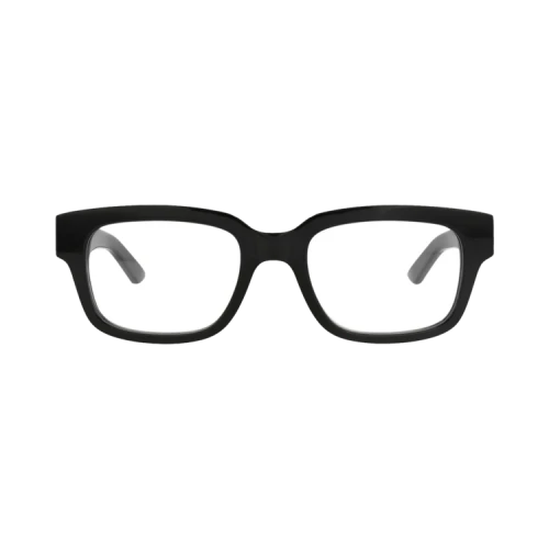 Alexander McQueen Square-Frame Recycled Acetate Optical Frames Black Black Transparent (AM0454O-30015169-001)