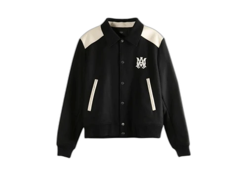 AMIRI Varsity Patch Os Zip Hoodie Black