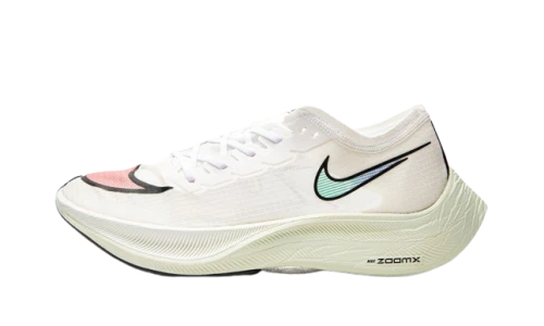 Nike ZoomX Vaporfly Next% White Hyper Jade Flash Crimson