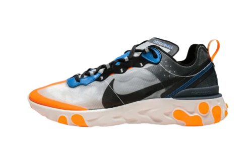 Nike React Element 87 Thunder Blue/Total Orange