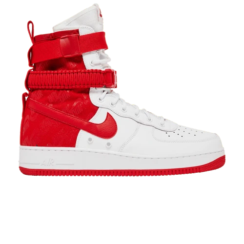 Nike SF Air Force 1 High White University Red