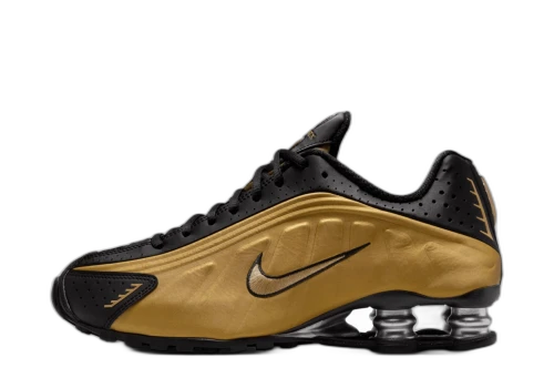 Nike Shox R4 Black Metallic Gold (Women's)