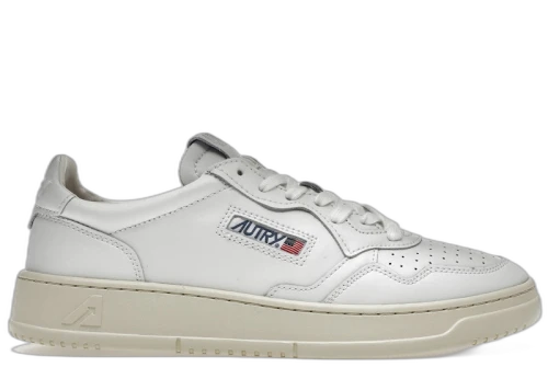 Autry Medalist Leather Low White