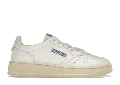 Autry Medalist Leather Low White (Women's)