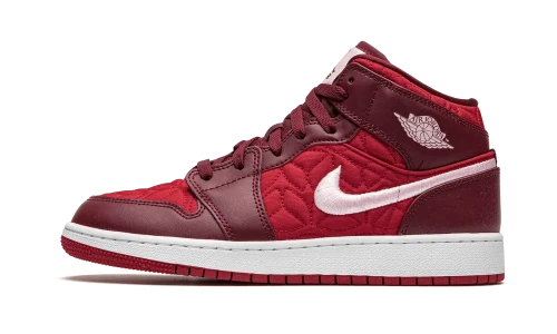 Jordan 1 Mid SE Red Quilt (GS)