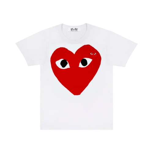 Comme des Garcons Play Red Heart Emblem T-shirt White