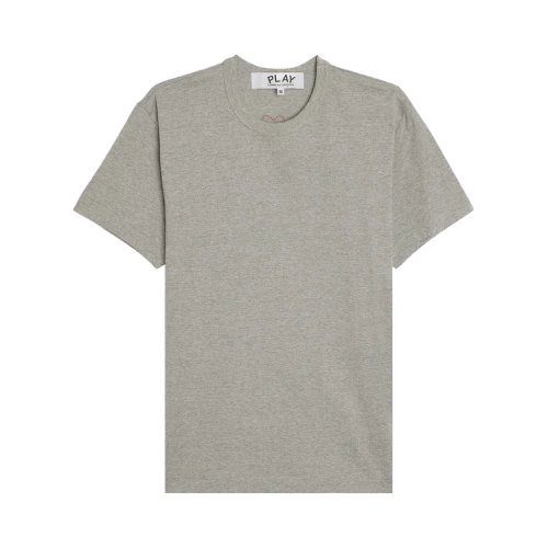 Comme des Garcons PLAY Heart Emblem Tee Grey/Red