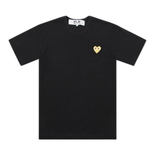 Comme des Garcons PLAY Play Gold Heart T-shirt Black