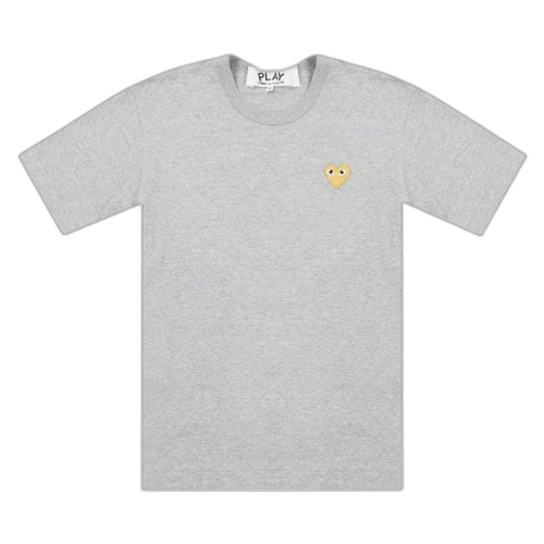 Comme des Garcons PLAY Play Gold Heart T-shirt Grey
