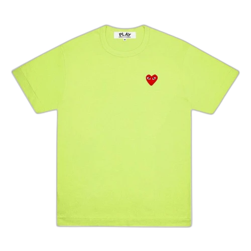 Comme des Garcons PLAY Play Pastelle Red Emblem T-shirt Green