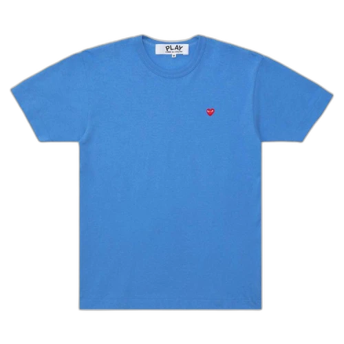 Comme des Garcons PLAY Heart Logo Tee Blue