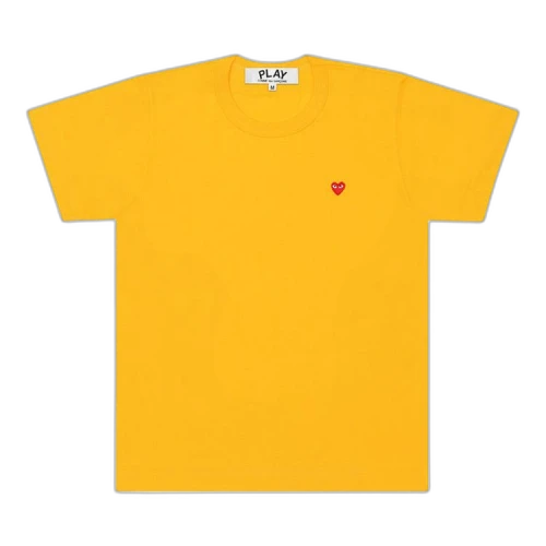 Comme des Garcons PLAY Heart Logo Tee Yellow