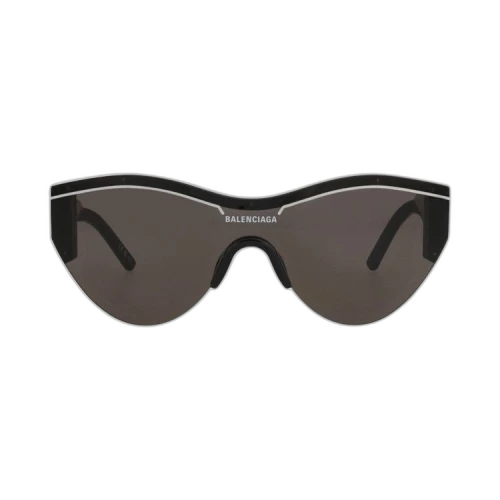 Balenciaga Shield-Frame Acetate Sunglasses Black Black Grey (BB0004S-30006541-001)