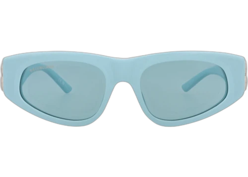 Balenciaga Cat Eye-Frame Recycled Acetate Sunglasses Blue Silver Light Blue (BB0095S-30008868-026)
