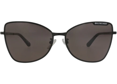 Balenciaga Cat Eye-Frame Metal Sunglasses Black Black Grey (BB0278S-30013990-001)
